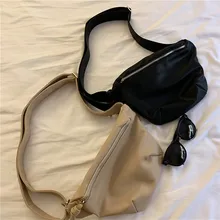 Женская нагрудная сумка, поясная сумка через плечо, сумки на плечо для женщин, девушек, мягкая кожа, Ретро стиль, вместительные сумки, дизайнерские женские черные, бежевые сумки, BANGE