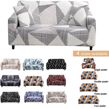

Stretch Sofa Cover Set Slipcover Couch Cover Elastic Sofa Cover For Living Room Pets Corner Chaise Longue 1/2/3/4seats Sofa Case