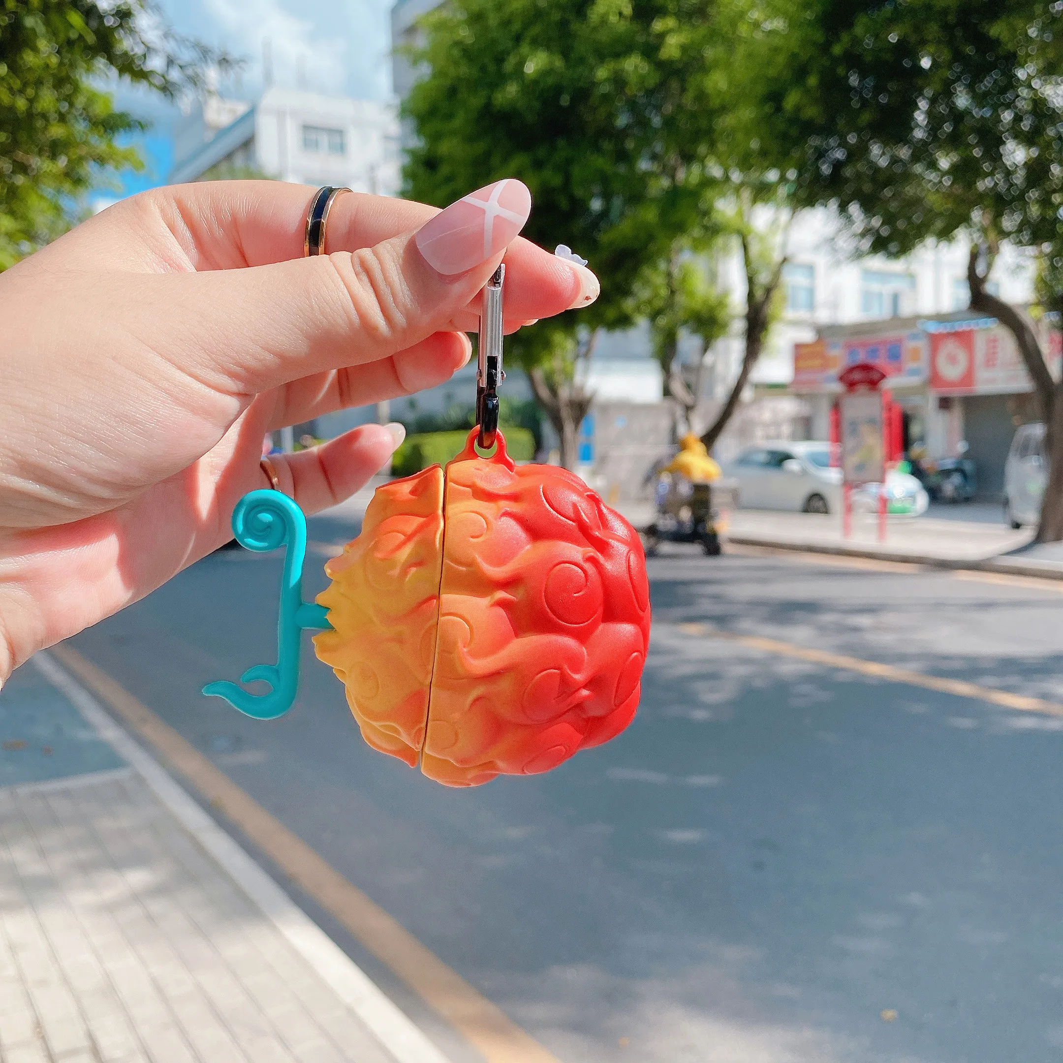 3d Fashion Devil Fruit Case For Airpods 1 2 Pro Wireless Bluetooth Earphone Box Tpu Ins Luxury Original Cover Earphone Accessories Aliexpress