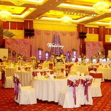 Накидки на стулья из атласного шелка ткань для свадебного стула заколки с бантом сиденья чехлы для стульев и поясом с бантом, сделай сам Лента для вечерние стул украшения