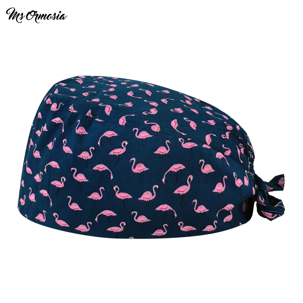 

Unisex Cotton Print Work Scrub Hats lab work Frosted cap scrubs cap Beauty Salon Cute Pet Grooming Agency Chemotherapy Work Cap