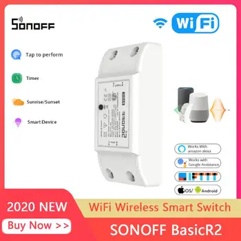 

SONOFF Outlets BasicR2 Wifi Breaker Switch Smat Wireless Remote Controller DIY Wifi Light Switch Smart Home Works with Alexa