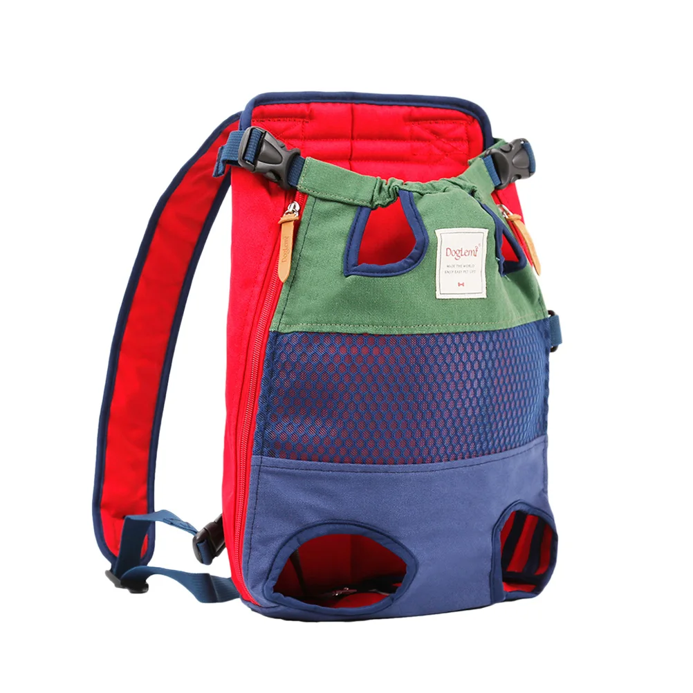 1pc Pet Dog Outdoor Backpack Carrier Puppy Pouch Front Bag Back Pack Casual Rucksack