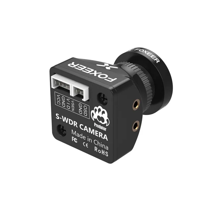 Foxeer Predator V5 Mini Fpv Camera Racing Drone Camera16:9 / 4:3 Pal /Ntsc Commutabile Super Wdr Osd 4Ms Latenza Per Rc Fpv Drone