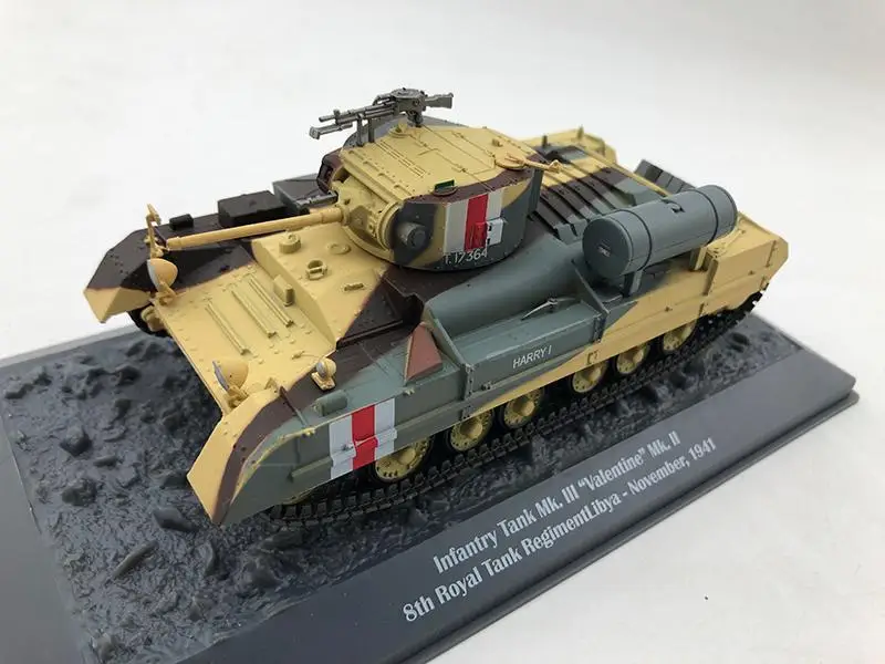 Пехотный Танк MK III Валентина II 8-й Королевский regimentlivia 1/43 литье под давлением |