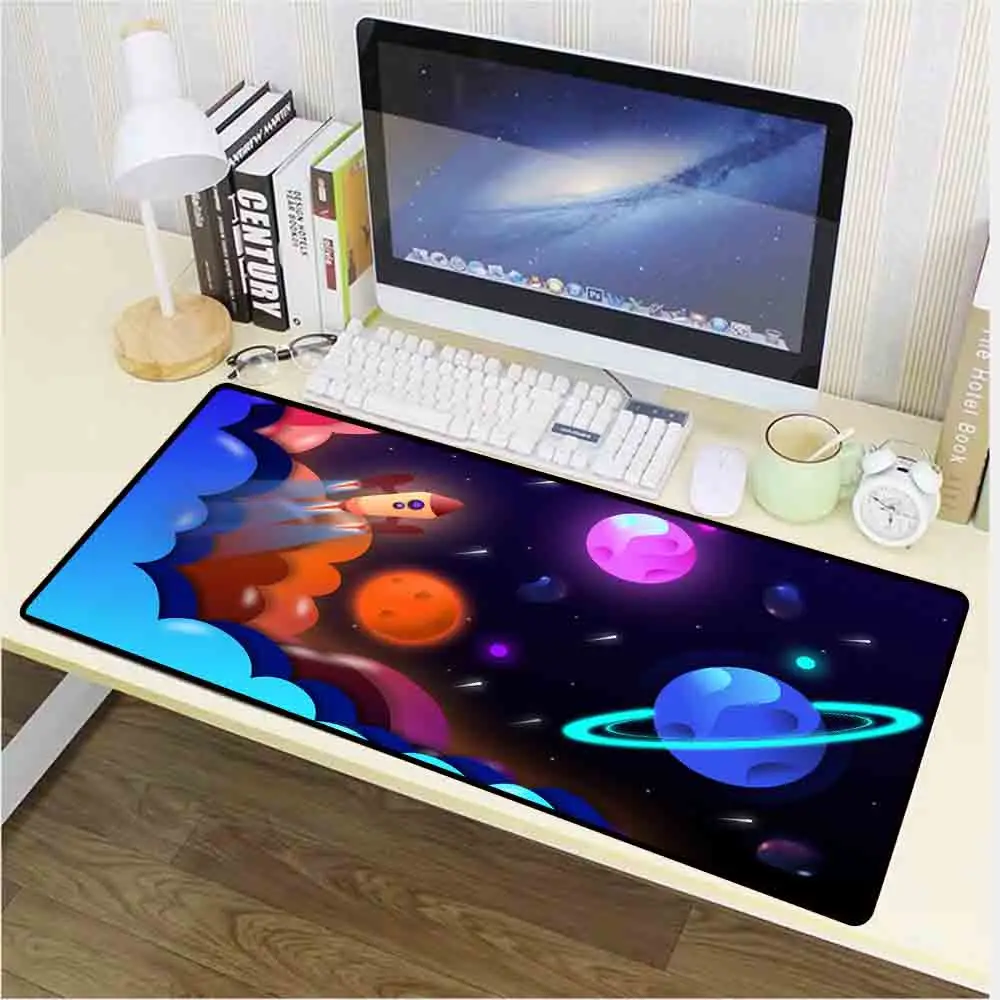 

XGZ Gaming Mouse Pad Starry Sky Moon Pattern Computer Notebook Office Keyboard Game Console Accessories Mouse Pad Desk Mat