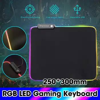 

Non-Slip RGB Gaming Mouse Pad Gamer USB LED Computer Mousepad Big Mouse Mat with Backlight Carpet For Keyboard Desk Mat Mause