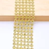 1Yard 10cm Gold Silver Flower Crystal Rhinestone Ribbon Tape Diamond Mesh Roll DIY Sewing Craft Flower Gift Wrapping Wed Decor ► Photo 2/6