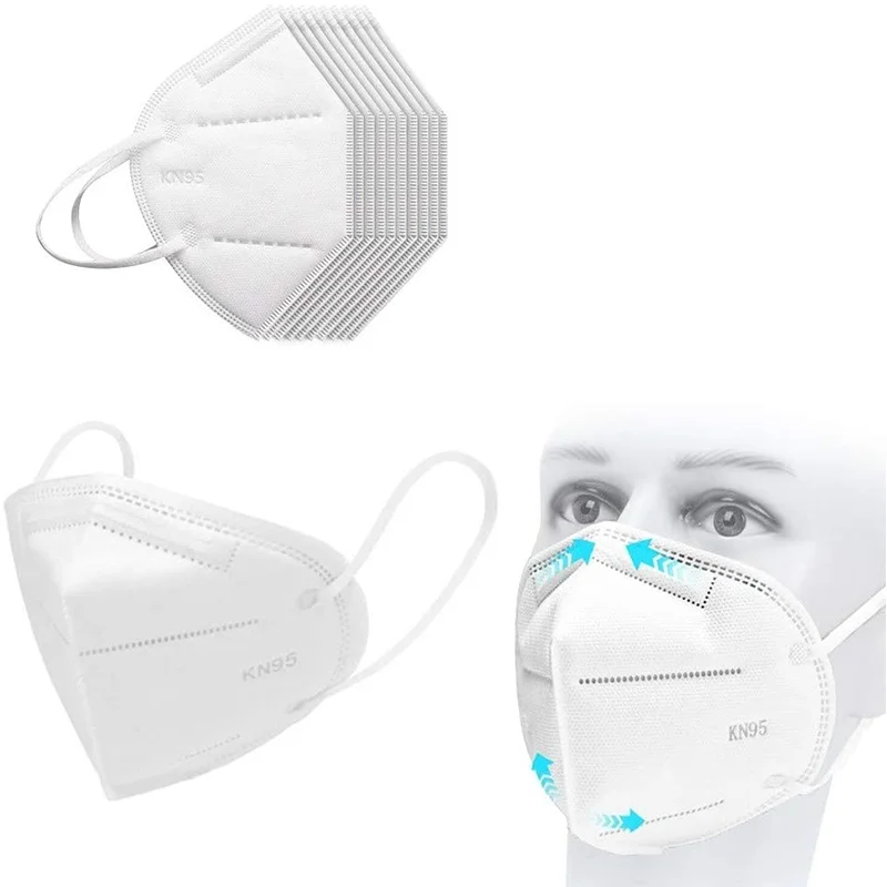 

5/10/20pcs KN95 Dustproof Anti-fog And Breathable Face Mouth Masks 95% Filtration Strong Protective KN95 Mouth Masks