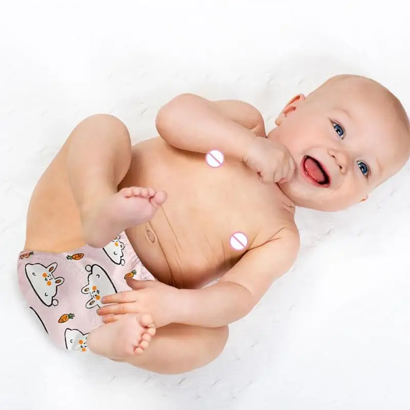Baby Diapers Pure Cotton Reusable Nappies Washable Infants Nappy Underpants
