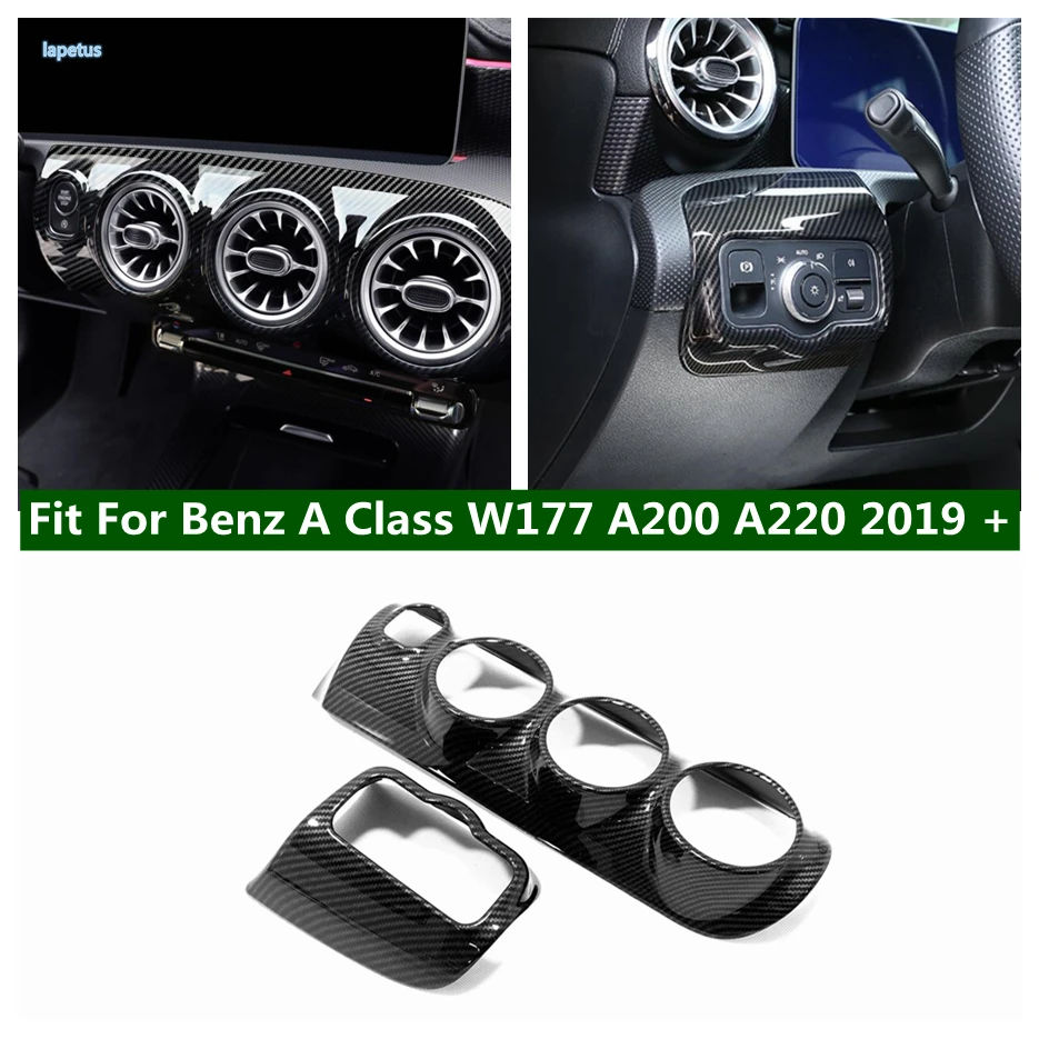

Dashboard Air Condition Outlet / Head Lights Switch Cover Trim Accessories For Mercedes Benz A Class W177 A200 A220 2019 - 2022