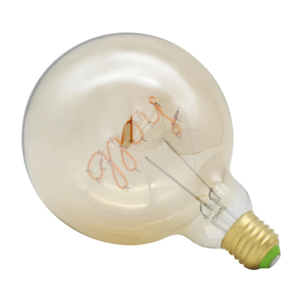 G125 Edison Bulb Hello LED Flexible Filament Energy-saving Lamps Soft Filament Vintage Decorative Lights