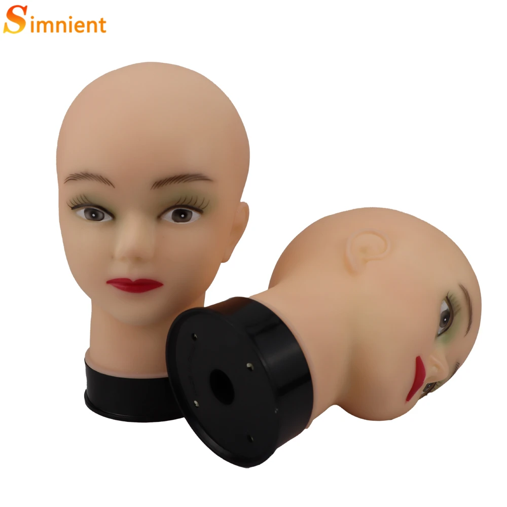 Wig Stand Wig Stand Holder Wig Head Mannequin Wig Storage Stand Mannequin Head Holder Mannequin Head Model Wig Supplies Female Mannequin Head Bald Mannequin Head With Clamp Female Mannequin Head For Wig Making Hat Display Cosmetology Manikin For Makeup Practice