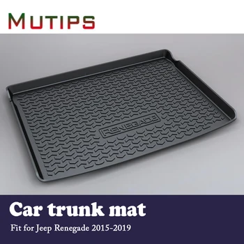 

Mutips 1Set Car Cargo rear trunk mat For Jeep Renegade 2015 2016 2017 2018 2019 Waterproof carpet Anti-slip mat Car accessories