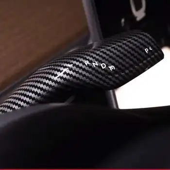 

wiper controller Sparkle Carbon fiber For Tesla Model 3 patch decoration Steering wheel steering lever Model Y accessories