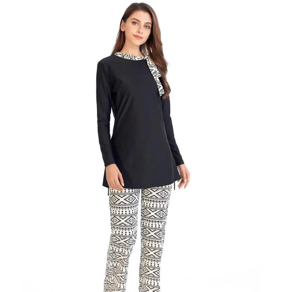 Women Muslim Swimwear 3pcs Full Cover Long Sleeve Sport Swimsuit Islamic Hijab Islam Burkinis women swimwear muslim swimwear