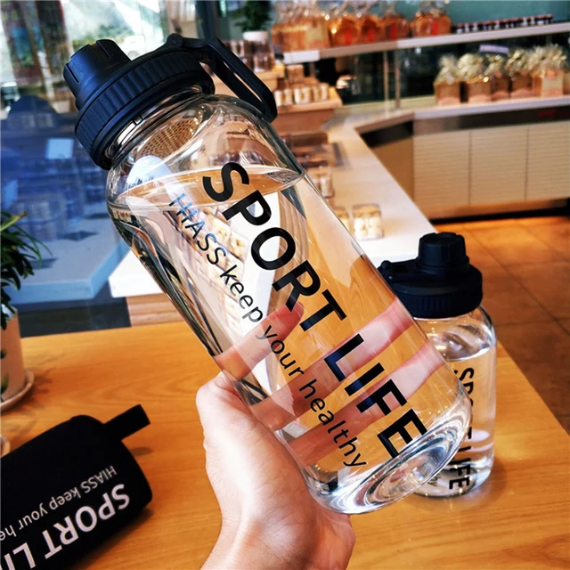 YOMDID Creative Water Bottle Glass Drink Bottles For Camping Hiking Climbing Sport Bottle Portable Bottle Drinkware Eco-friendly 3
