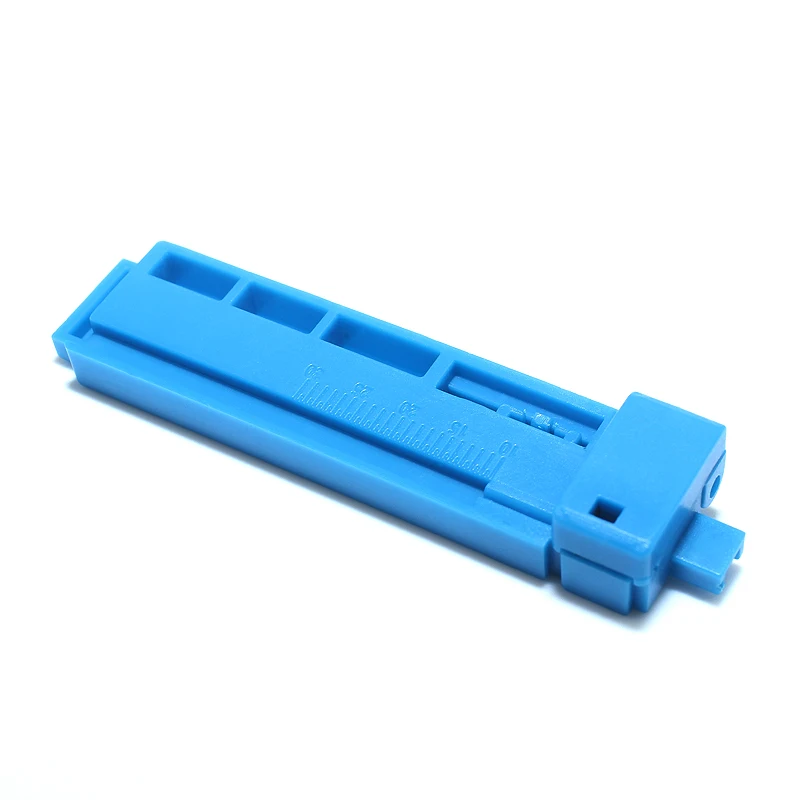 10pcs 2 in 1 Economical Fixed Length Fiber Optic Cable Stripper Optical Fiber Cutting Guide Rail FTTH Tool