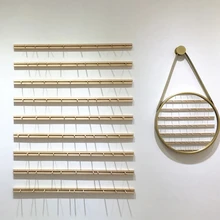 Wooden Earrings Necklace Jewelry Hanger Organizer Storage Display Jewelry Shop Slide Splicing Wall-mounted Wall Dedicated Decor