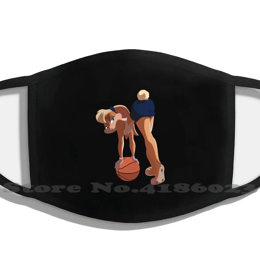 Lola Bunny пространство Варенье печатных стирающаяся дышащая многоразовая хлопковая