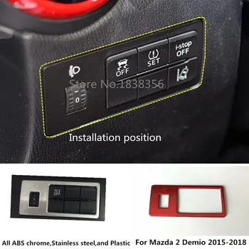 

Car Detector Sticker Styling Cover Front Head Fog Light Switch Trim Frame Lamp For Mazda 2 Demio 2015 2016 2017 2018