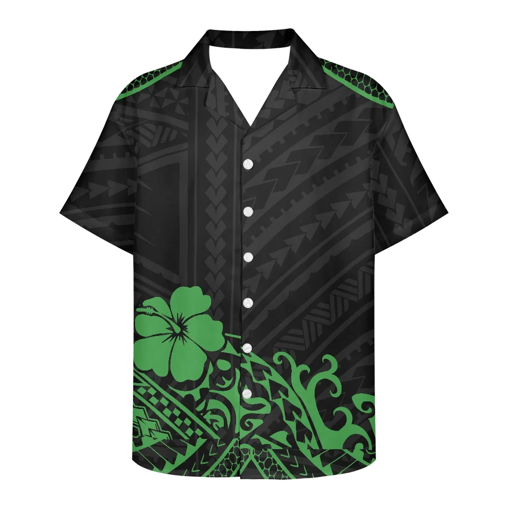 

Cumagical Custom Polynesian Beach Printed Short Sleeve Summer Party Floral Design Tropical Shirts Hawaiian Style T-Shirts