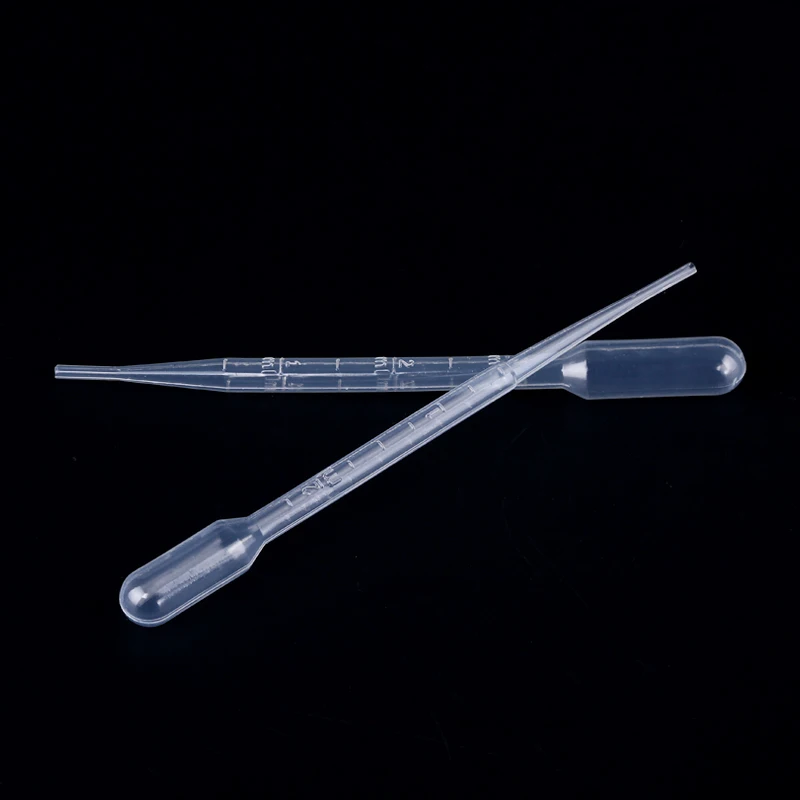 Disposable Pipette 1ml 2ml 3ml 5ml 10ml Droppers Plastic Microscale Graduated Pipettes Transparent Dropper Experiment Supplies