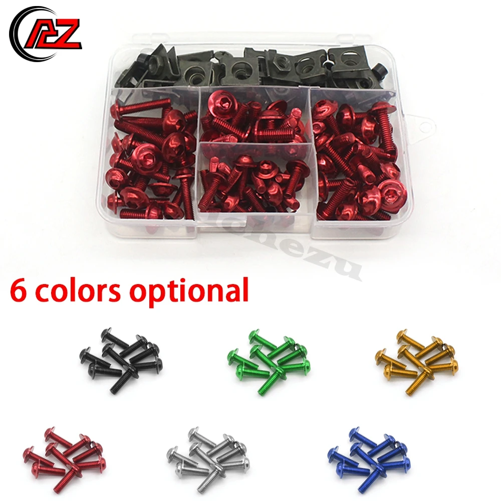 Болты Обтекатели для мотоциклов Kawasaki Ninja 250R 300 500 650 ZX10R ZX11 ZX14R ZX6R 7R 9R Z750 Z1000