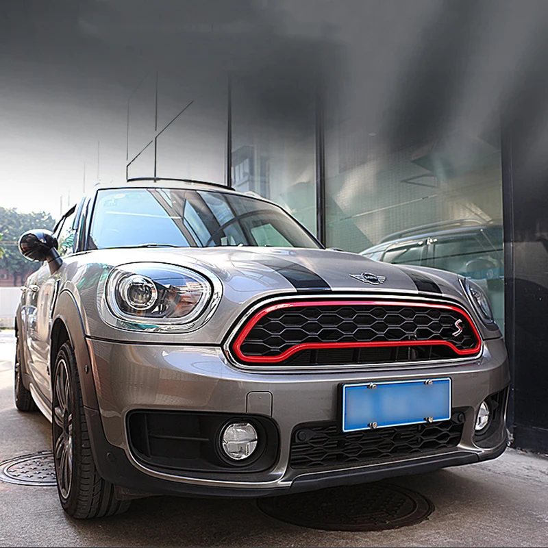 

Union Jack Medium net decorative frame bright strip Stickers for High-profile model MINI Cooper COUNTRYMAN F60 Car accessories