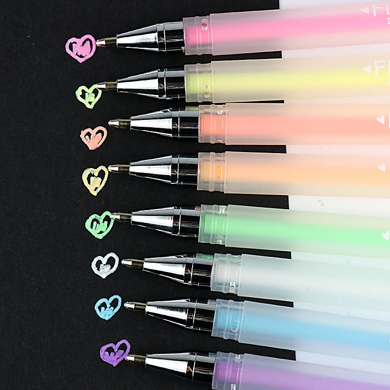 M&G Pastel Watercolor Pen. 8-Colour Neutral Pen. 0.8mm Pastel Paint Greeting Card Pen Set