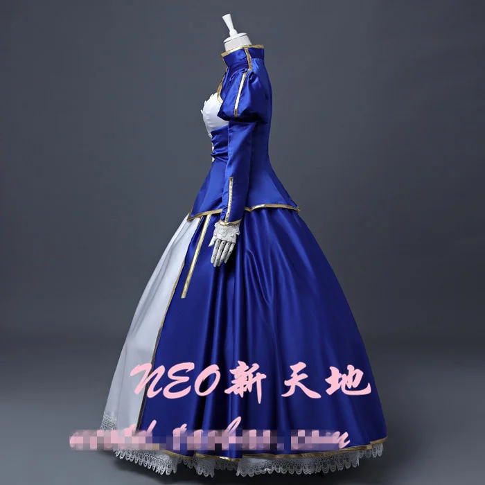 Fate Grand Order Saber Arturia Pendragon Alter Blue униформы костюмы для косплея на заказ F