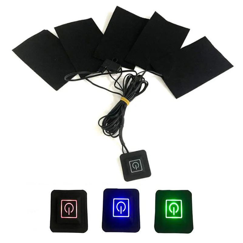5 в 2A электрическая usb зарядка грелка куртка одежда нагреватель теплый зимний нагревательный жилет колодки температура регулируемая грелка