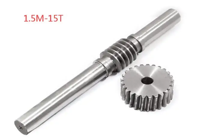

Outer diameter: 27mm 1.5M-15Teeths Inner Hole: 8mm Reducer Worm Gear Worm Large Transmission Ratio 45# Steel Turbine Worm