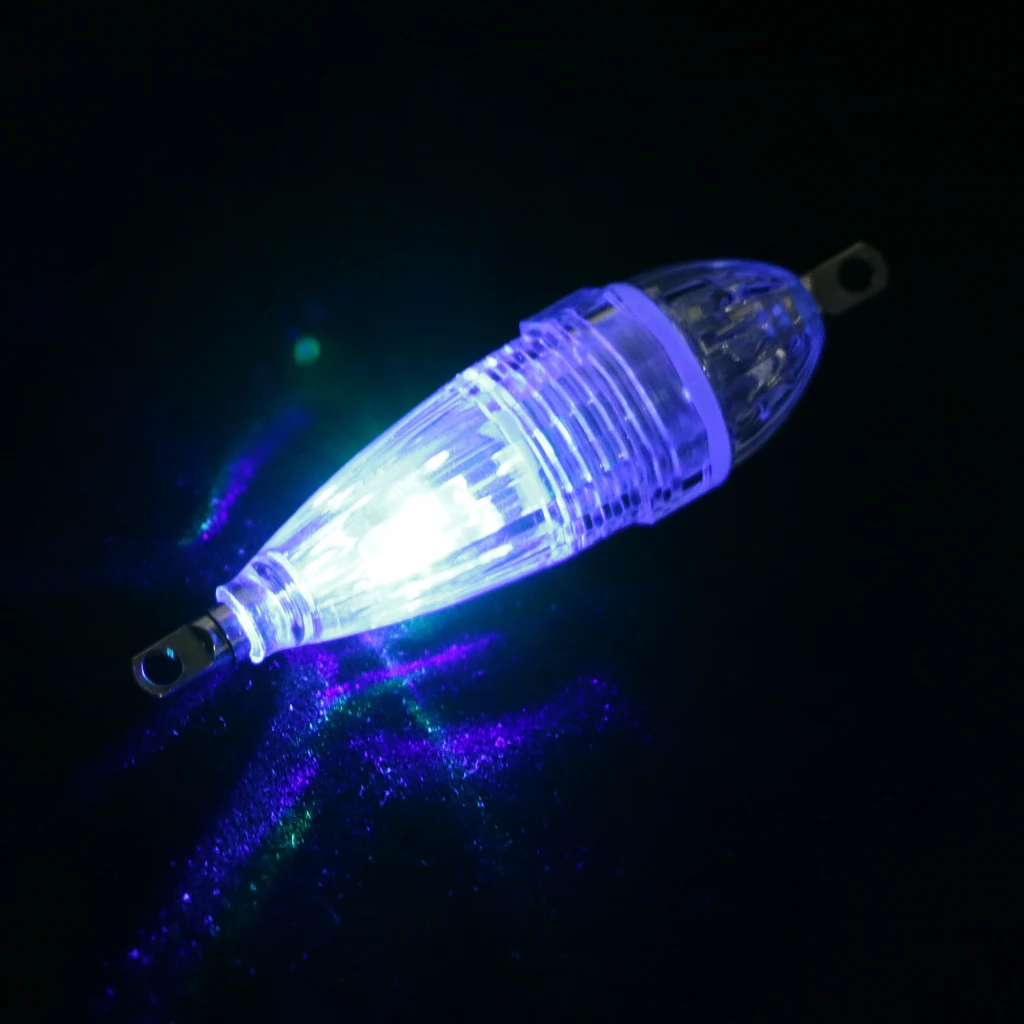 LED Fishing Light Night Fishing Lure Strobe Squid Lure Light Underwater Fish Attracting Light