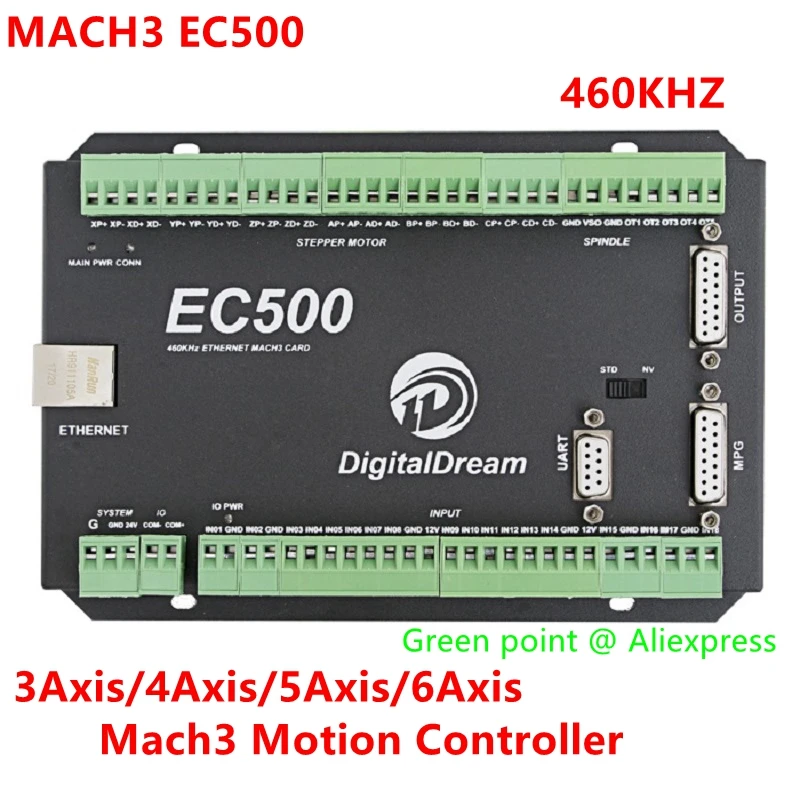 Контроллер движения с ЧПУ 2022 новый Mach3 EC500 3/4/5/6 Axis для опции максимальная выходная