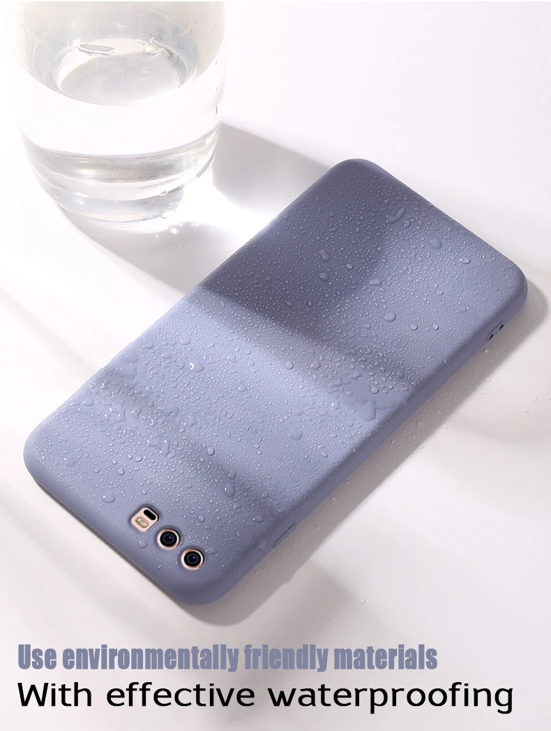 Жидкий чехол для huawei P10 TPU силиконовый мягкий чехол для huawei P10 Plus матовый цвет задняя крышка чехол
