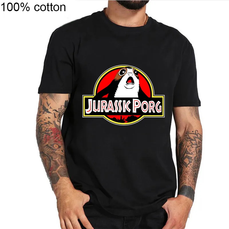 2019 пародия мультфильм рисунок Звездные супер войны порг футболки Kawaii Jurassic дизайн