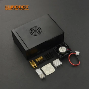 

new DFRobot high quality Passive Cooling Aluminium Metal Case box Housing Kit with fan Heatsink For Raspberry Pi 4 Model B Pi 4B