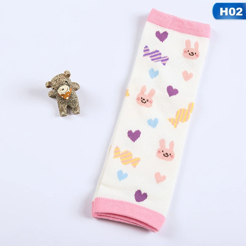 H02 Детские хлопковые наколенники с рисунком милых животных; многофункциональные детские леггинсы для ползания; гетры для детей - Цвет: H02