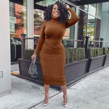 

Vestido Autumn Half High Neck Knitted Dresses Women Long Sleeve Bodycon Slim Dress Winter Fashion Elegant Club Warm Long Dresses
