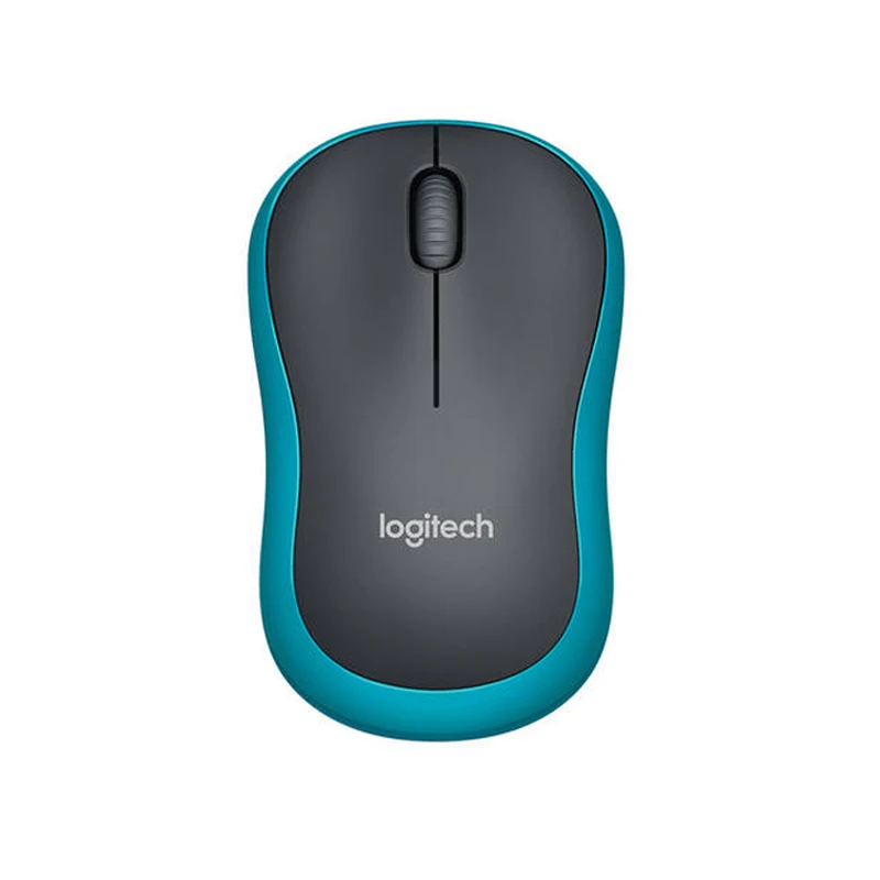 Беспроводная мышь logitech M185 с 1000 dpi 2,4 GHz офисная мышь для ПК/ноутбука Windows мышь для Mac USB Nano приемник беспроводная мышь - Цвет: M185 Blue