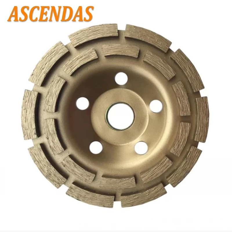 ASCENDAS 125 мм и 25 пять диамантов сегмент шлифовальный круг чашка диск станок бетон