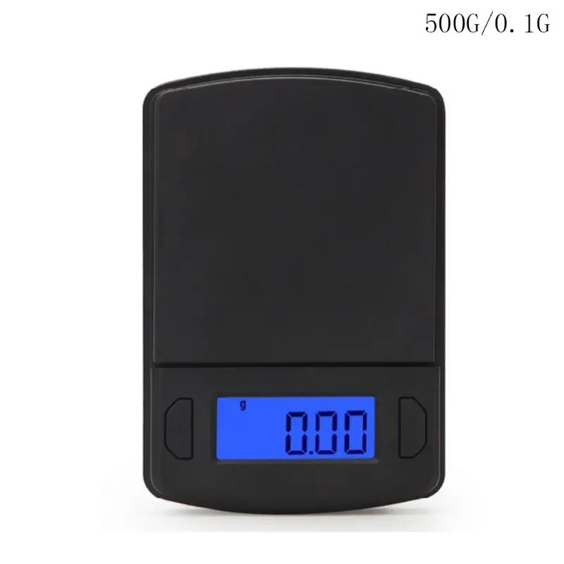 

0.1/0.01g Mini Digital Scale High Precision Blue Backlight Pocket Electronic Balance for Weighing Powder Jewelry Carat