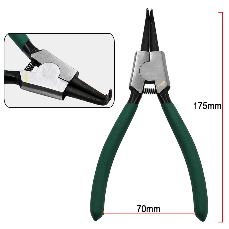 7 Inch Internal External Curved Straight Tip Circlip Snap Ring Plier Bike DBIRD