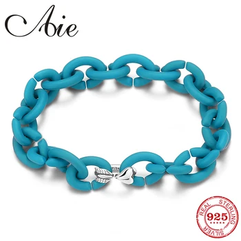 

Simple style Couple models bracelet Turquoise Hard Rubber X Bracelets match Silver Charm Bead fine Jewellery Charm Bracelets