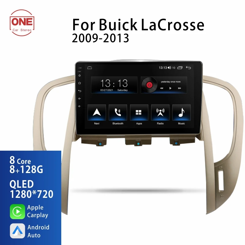 OneCarStereo Android 10 2 Din для Buick LaCrosse 2009-2013 автомобильное радио мультимедийный видеоплеер