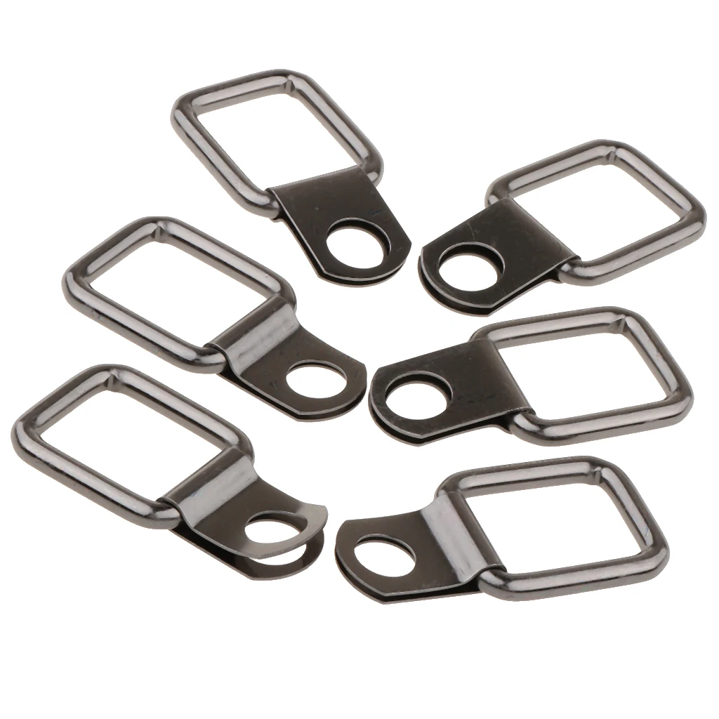 6X D Ring Tie Downs Forged Lashing Ring for Jeep Wrangler Trunk Cargo