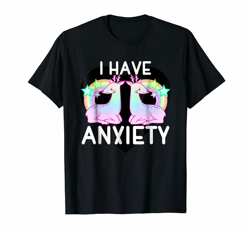 Готическая рубашка Kawaii Pastel милая Мужская футболка с надписью I Have Alarm