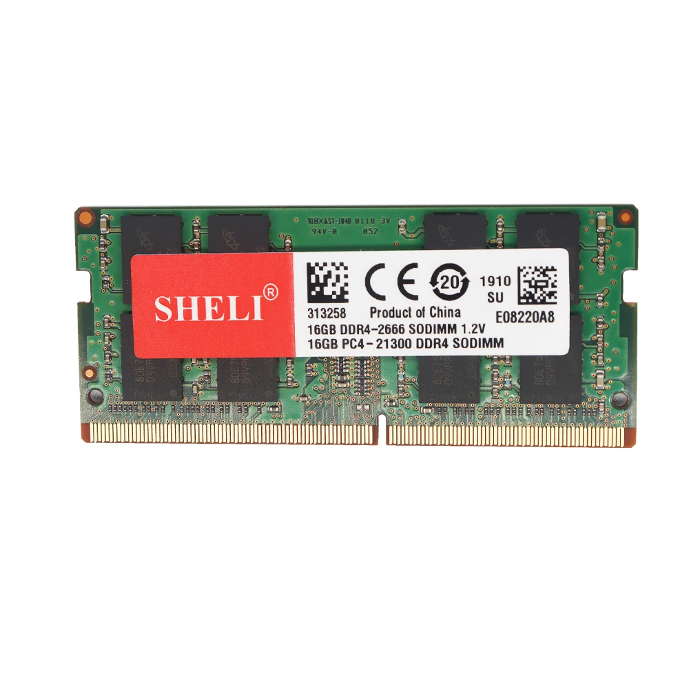 SHELI 16 Гб PC4-2666V DDR4-2666Mhz PC4-21300 260pin CL19 1,2 в SODIMM Оперативная память памяти ноутбука