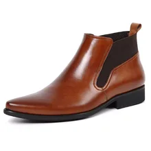 Fashion Mens Dress Boots Genuine Leather High Quality Cow Leather Luxury Designer Handmade Work Pointed Ankle Boots Fashion Mens Dress Boots Genuine Leather High Quality Cow Leather Luxury Designer Handmade Work Pointed Ankle Boots